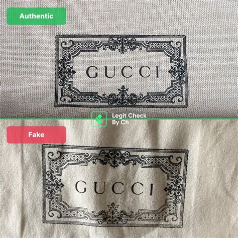 fake gucci dustbag|how to authenticate gucci bag.